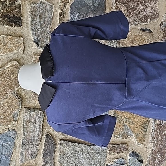Boden Colette Peter Pan Collar Mod Dress in Navy Blue Size 6L - Picture 6 of 10